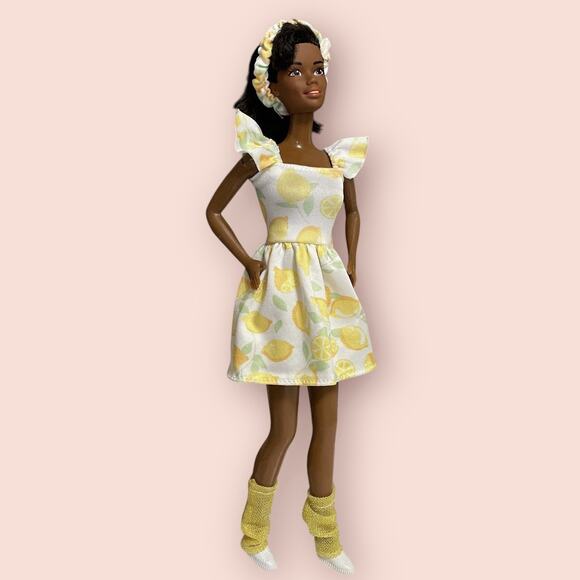 Strawberry Shortcake LEMON MERINGUE Clothing Outfits Unboxed & 2 Barbie Dolls - Picture 8 of 15